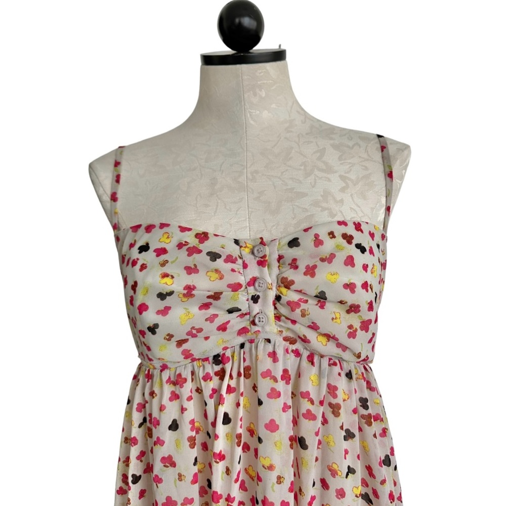 RACHEL Rachel Roy Floral Empire Waist Chiffon Dress Size XL - Picture 2 of 16